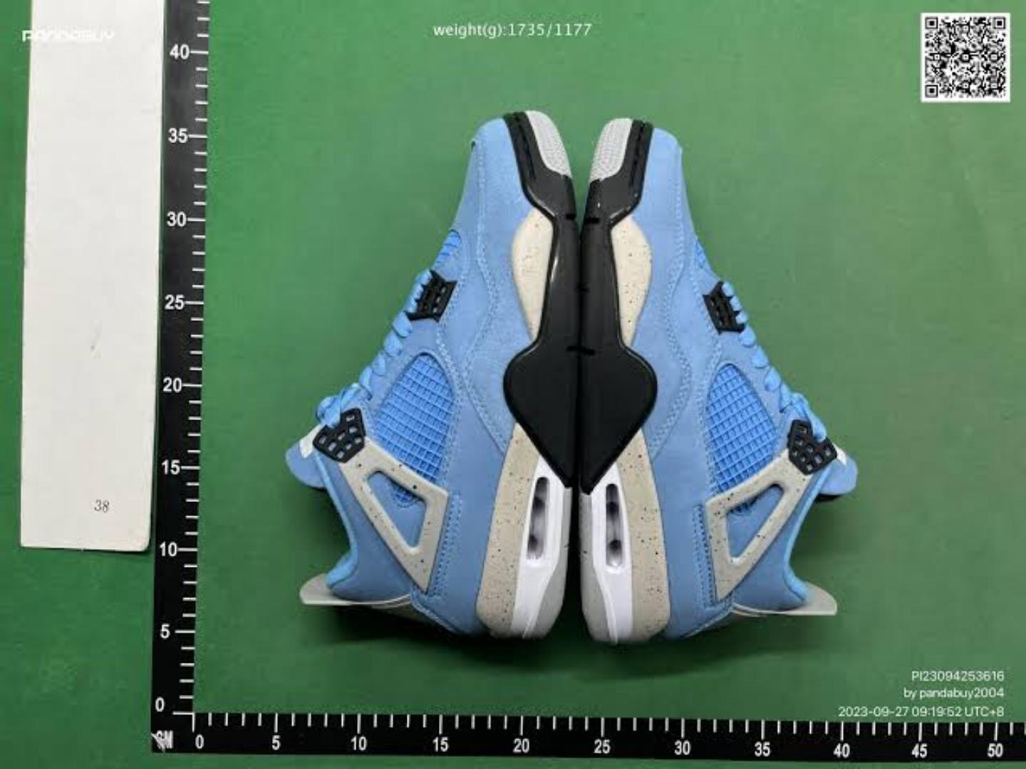 Air Jordan 4 Retro GS "University Blue" White Cement Grey (Best Shop for Quality Shoes, Sneakers, Casuals, Boots, Oxfords, Officials and Shoe Accessories)