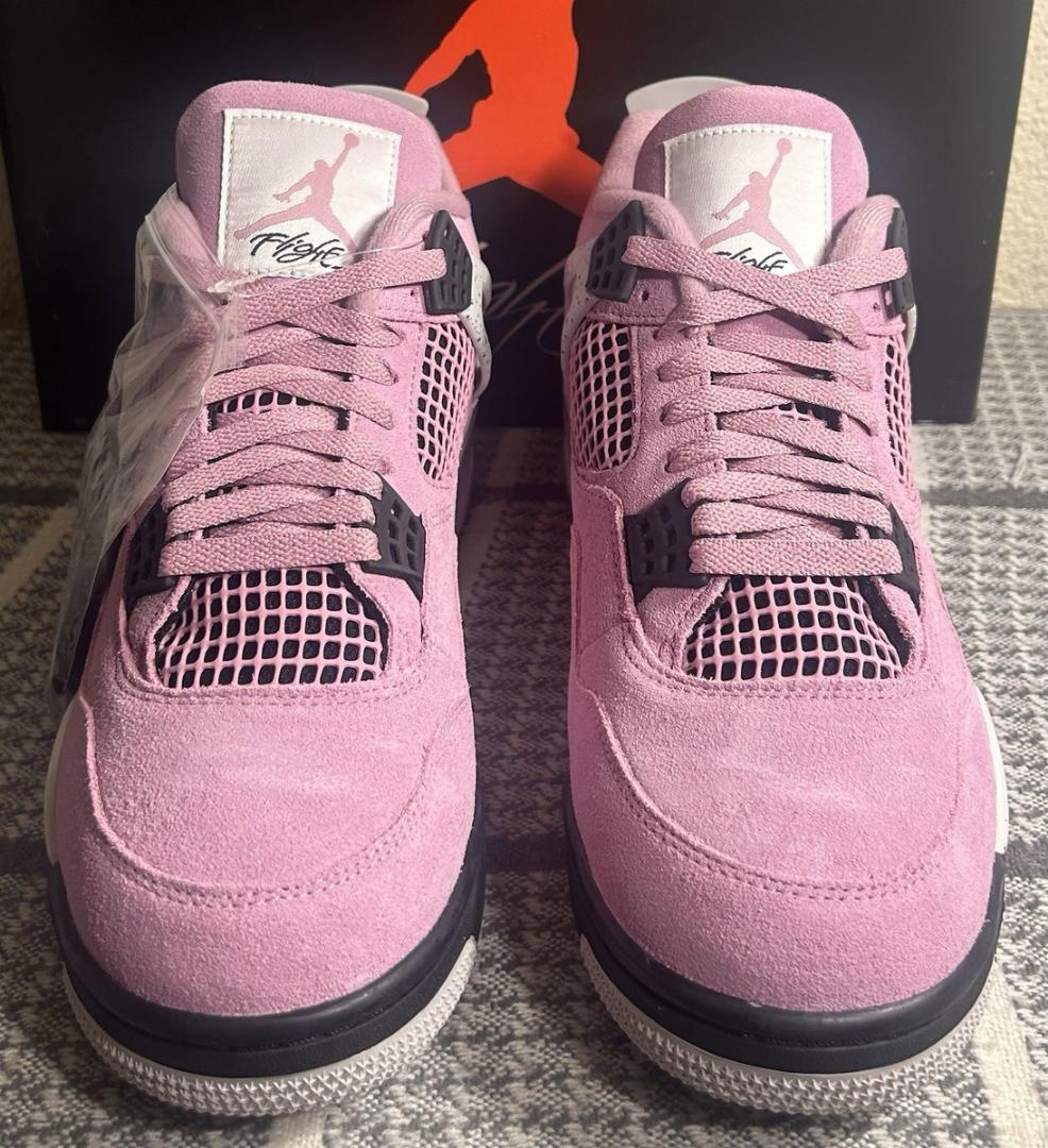 Air Jordan 4 Retro Orchid Pink-White Women Sneakers (Best Shop for Quality Shoes, Sneakers, Casuals, Boots, Oxfords, Officials and Shoe Accessories)