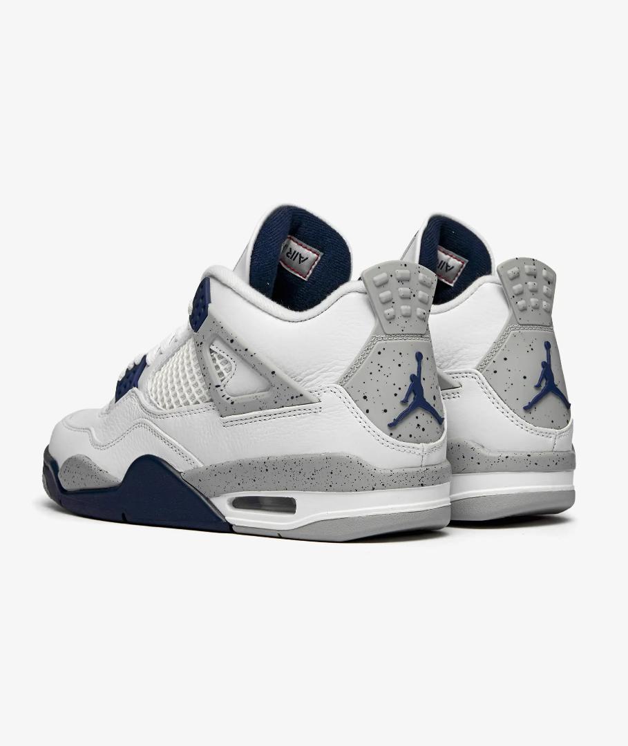 Air Jordan 4 "Midnight Navy" Men's Retro Basketball Shoes Mid Top (Best Shop for Quality Shoes, Sneakers, Casuals, Boots, Oxfords, Officials and Shoe Accessories)