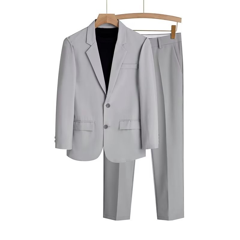 Hot Selling in Africa Spring & Summer Lightweight Loose Fit Men's Suit Set Blazer Jacket with Nice Draping Effect Business Formal & Casual Trendy Cool Stylish Outerwear