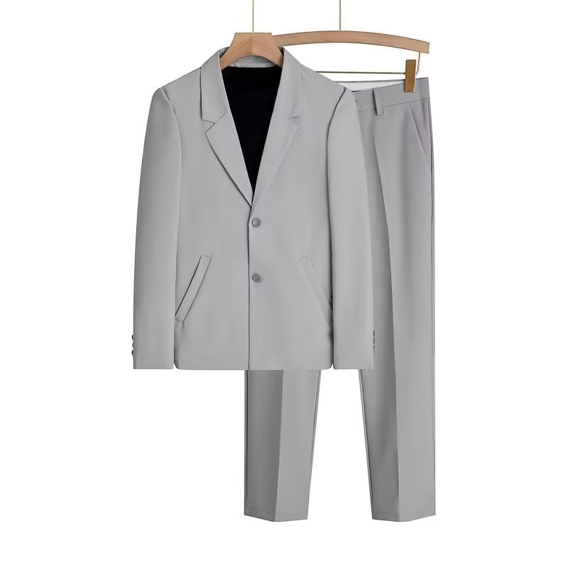 Hot Selling in Africa Spring & Summer Lightweight Loose Fit Men's Suit Set Blazer Jacket with Nice Draping Effect Business Formal & Casual Trendy Cool Stylish Outerwear