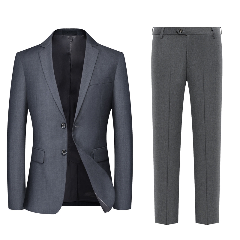 High Standard Supreme Quality Hot Selling in Africa Men's 2-Piece Suit Set Loose Fit Oversized Plus Size Formal Outfit Smart Casual Business Formal Suit for Wedding & White-Collar Office Men
