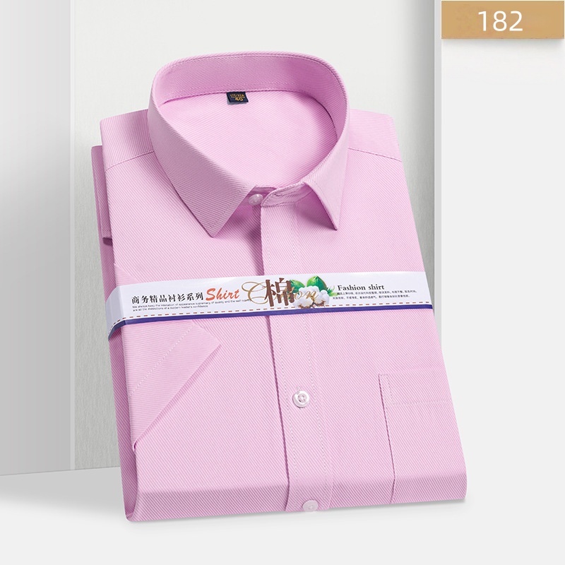 Hot Sale High Quality African Popular Men's Summer Short Sleeve White Dress Shirt Slim Fit Professional Work Uniform Business Casual Formal Wear for Young White Collar Office Men