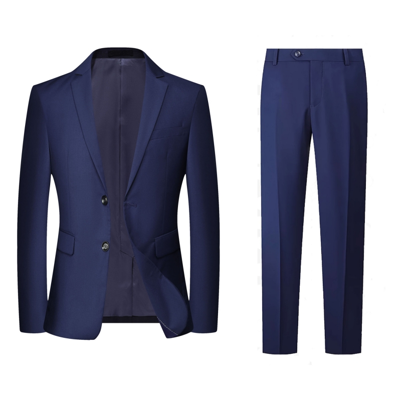 High Standard Supreme Quality Hot Selling in Africa Men's 2-Piece Suit Set Loose Fit Oversized Plus Size Formal Outfit Smart Casual Business Formal Suit for Wedding & White-Collar Office Men