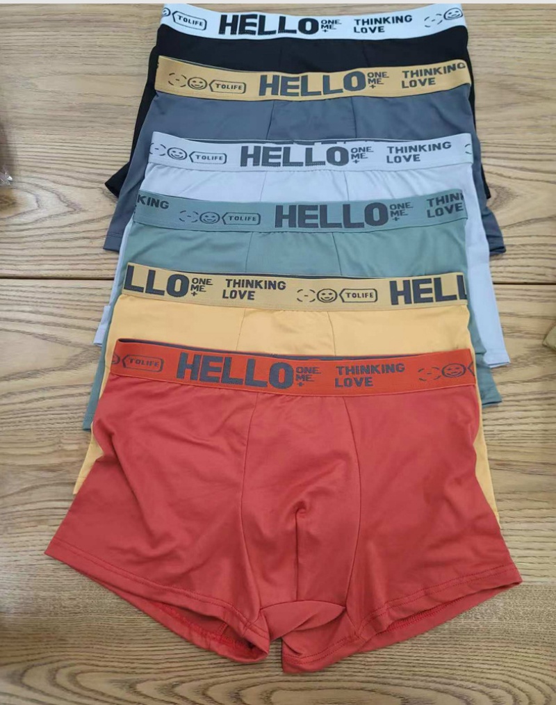 Hot Sale Men's Plus Size Mid Rise Antibacterial Breathable Soft Cotton Feel Boxer Briefs Comfortable Casual Underwear Daily Wear