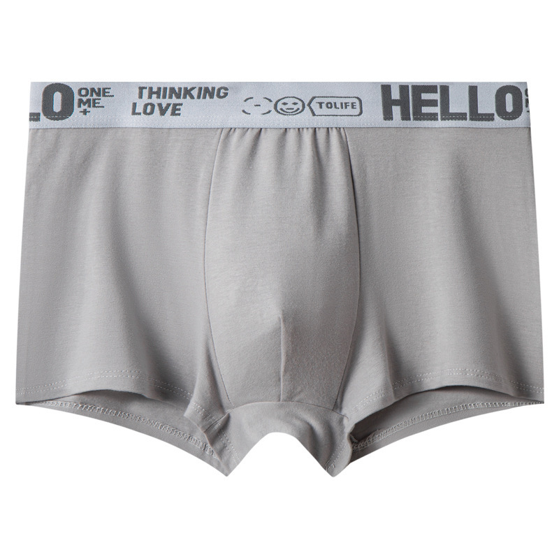 Hot Sale Men's Plus Size Mid Rise Antibacterial Breathable Soft Cotton Feel Boxer Briefs Comfortable Casual Underwear Daily Wear