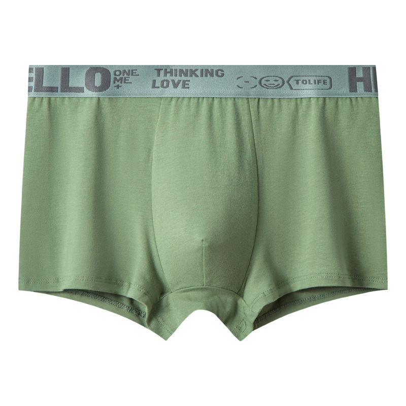 Hot Sale Men's Plus Size Mid Rise Antibacterial Breathable Soft Cotton Feel Boxer Briefs Comfortable Casual Underwear Daily Wear