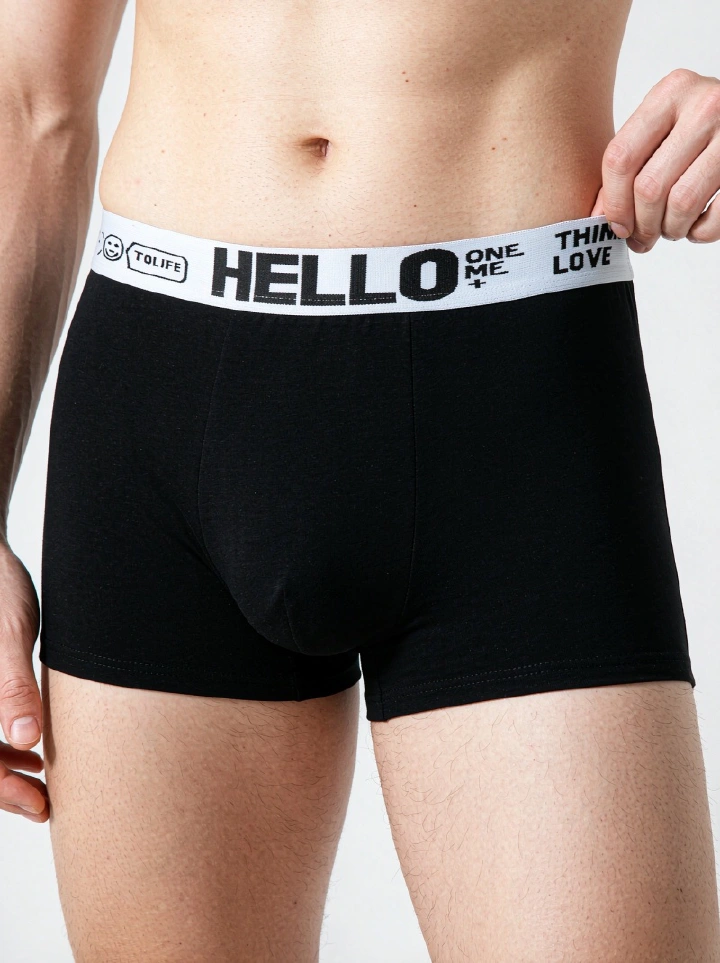 Hot Sale Men's Plus Size Mid Rise Antibacterial Breathable Soft Cotton Feel Boxer Briefs Comfortable Casual Underwear Daily Wear