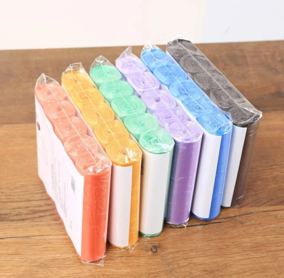 100 Pieces Eco- friendly garbage bags/ Trash bags/ Bin Liners Suitable For Both Office And Home Use