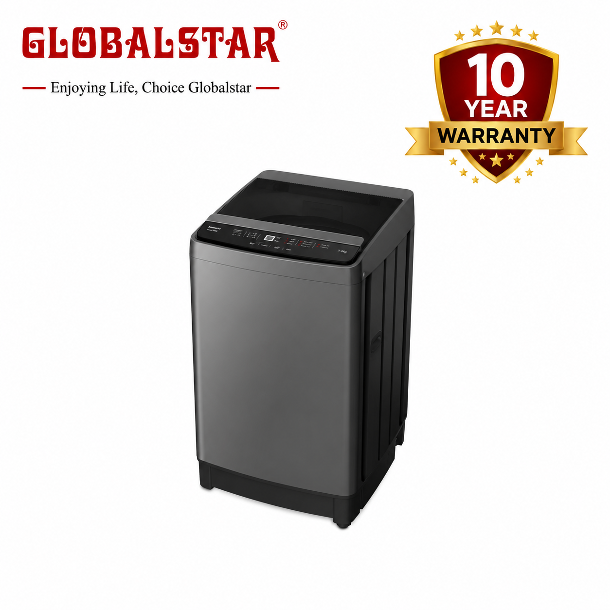 Globalstar GS-700BL 7KG Automatic Washing Machine Wash and Spin Washers 10 YEARS Warranty
