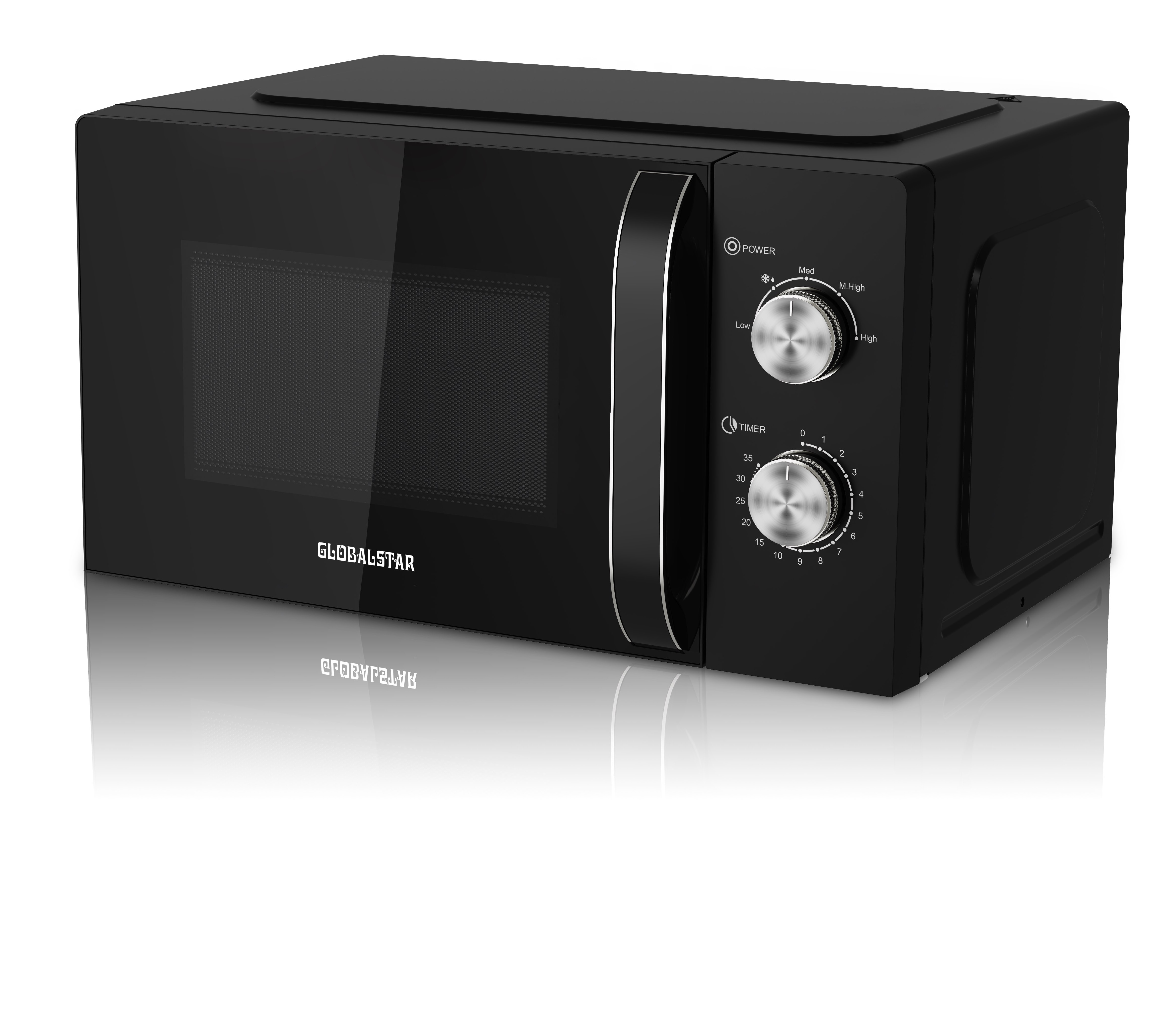 Globalstar C20MXP01 Analog 20L Microwave Oven 700W - Black 16 Months Warranty