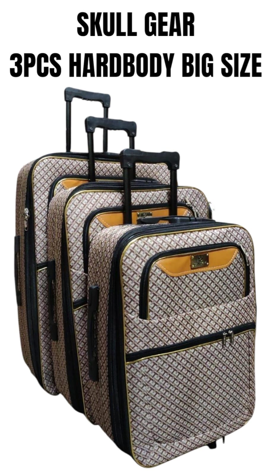 3PCS Hardbody Suitcase Set ✈️
Travel with confidence and style using this durable 3-piece hardbody suitcase set — designed for both short trips and long vacations.
🌟 Strong hard shell exterior for ma