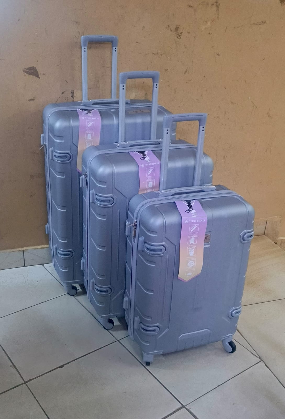 3 in 1 Fibre Suitcase Set, designed for modern travelers who value durability and elegance crafted from lightweight fibre material