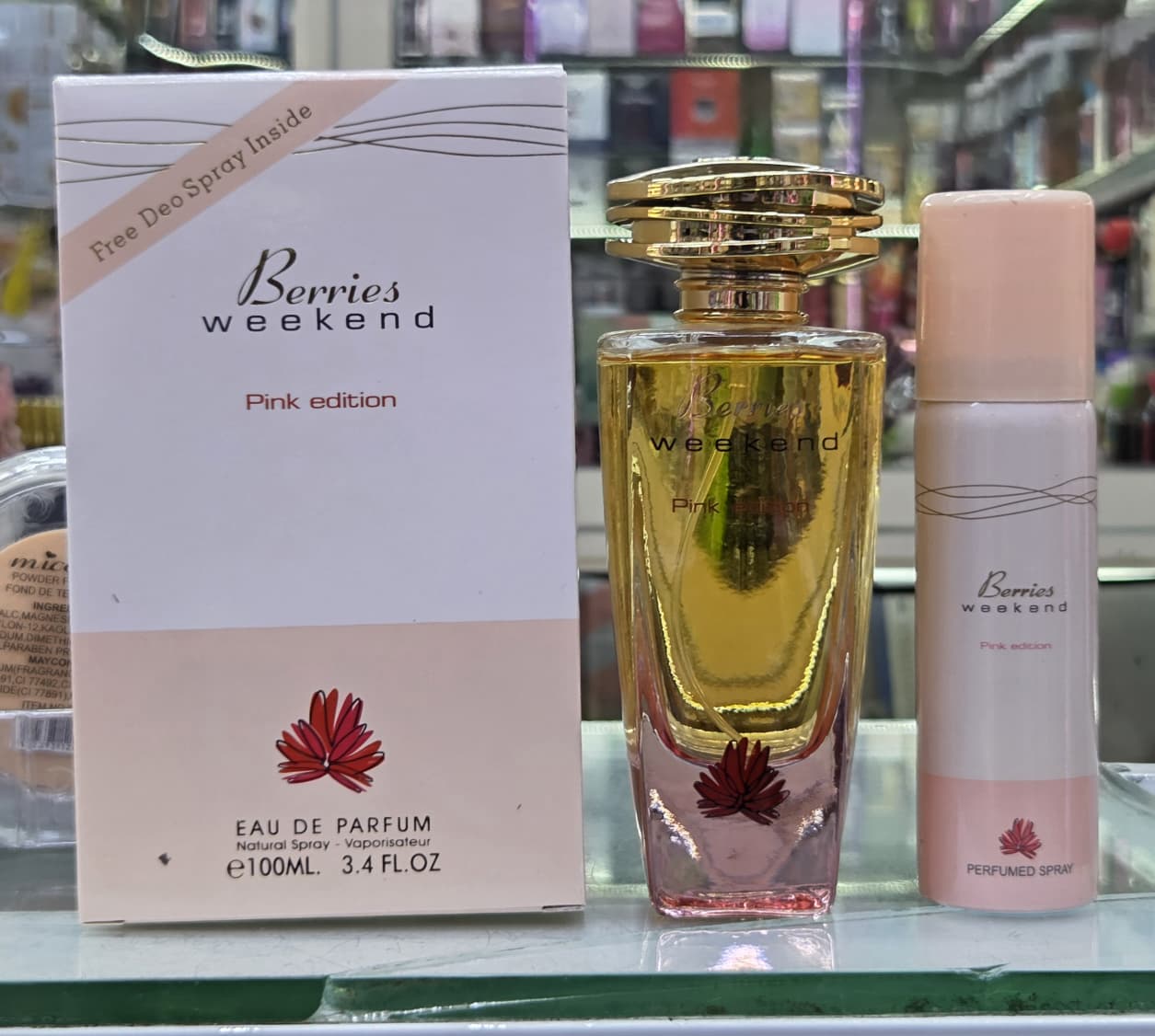 Berries Weekend Pink Edition Perfume by Fragrance World — a refreshing fruity-floral fragrance designed for women who love vibrant, feminine, and long lasting scents