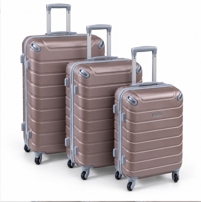 3 in 1 Fibre Suitcase Set, designed for modern travelers who value durability and elegance crafted from lightweight fibre material