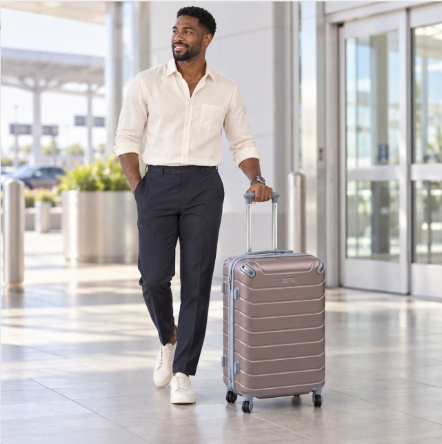 3 in 1 Fibre Suitcase Set, designed for modern travelers who value durability and elegance crafted from lightweight fibre material