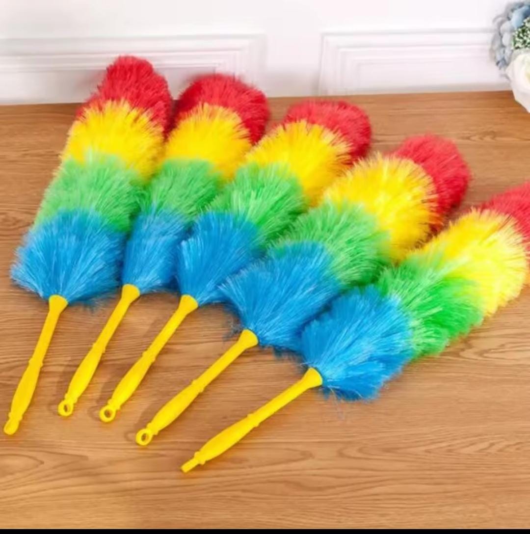🌈 Attractive Rainbow Colour Microfiber Cleaning Duster – Washable Flexible Dusting Brush 🧹 Soft Microfiber Material 🏠 Multipurpose Cleaning