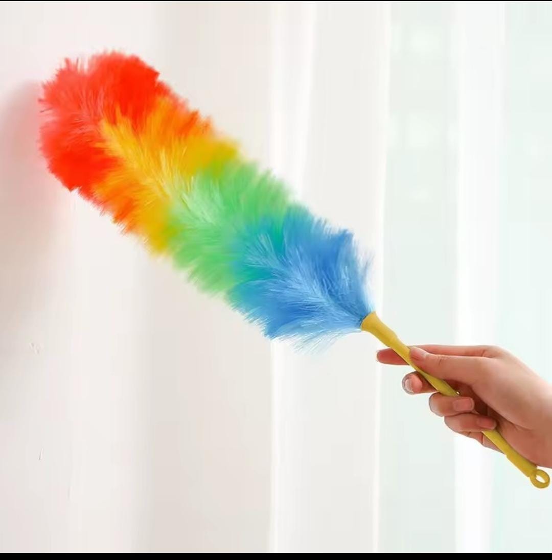 🌈 Attractive Rainbow Colour Microfiber Cleaning Duster – Washable Flexible Dusting Brush 🧹 Soft Microfiber Material 🏠 Multipurpose Cleaning