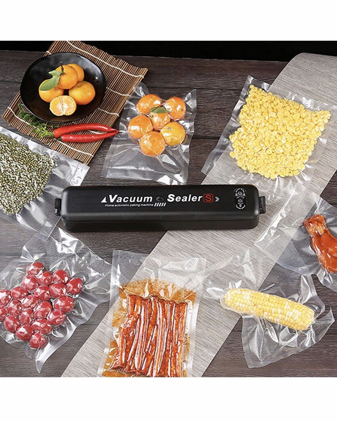 Vacuum Sealer Roll BPA Free Food Storage Bag for Freezer/Fridge, Reusable Airtight Heat Seal Bags Compatible with All Vacuum Sealer Machines, Keep Food Fresh Longer/ Food Saver Fridge Storage Bag