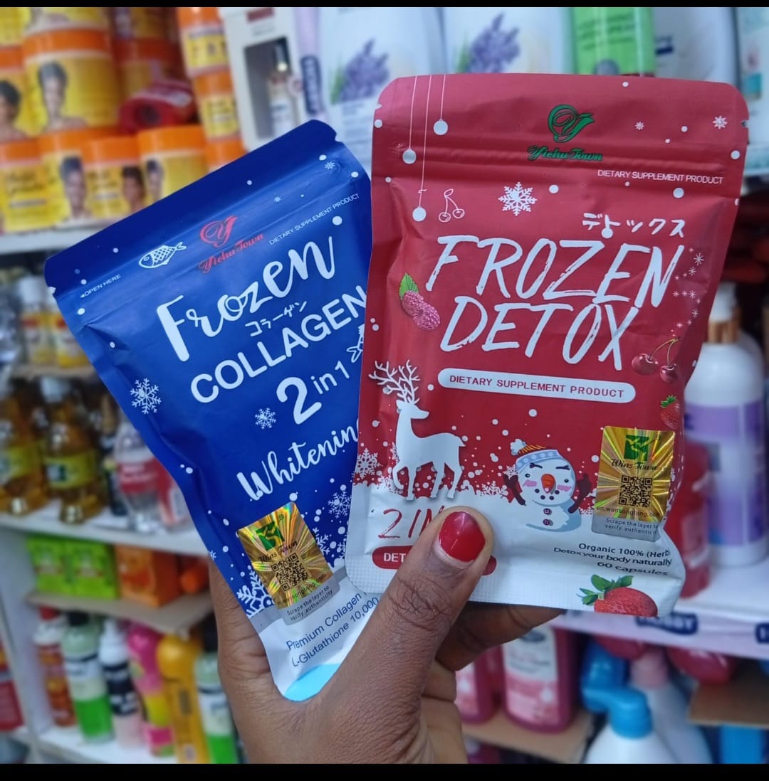 REVITALIZE YOUR SKIN. HYDRATE FROM WITHIN. EMBRACE A YOUTHFUL GLOW.

FROZEN COLLAGEN 2 IN 1. a convenient beauty supplement designed to complement your skincare regimen. Formulated with collagen and c