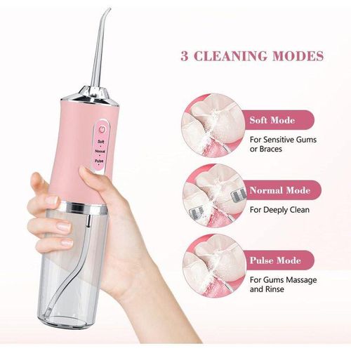 4 NOZZLES ORAL IRRIGATOR PORTABLE DENTAL WATER FLOSSER USB RECHARGEABLE WATER JET FLOSS TOOTH PICK