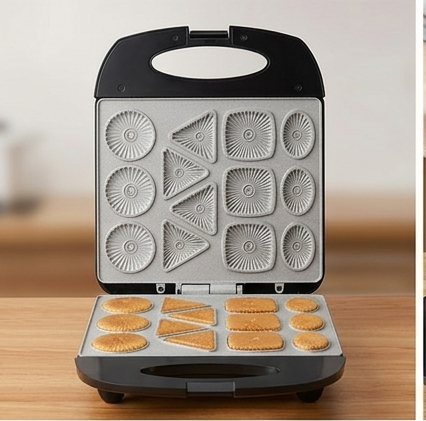 SOKANY 1400W Electric Biscuit Maker – SK-17A Non-Stick Cookie Baker Machine – Professional Multi-Shape Snack Maker for Kids & Parties