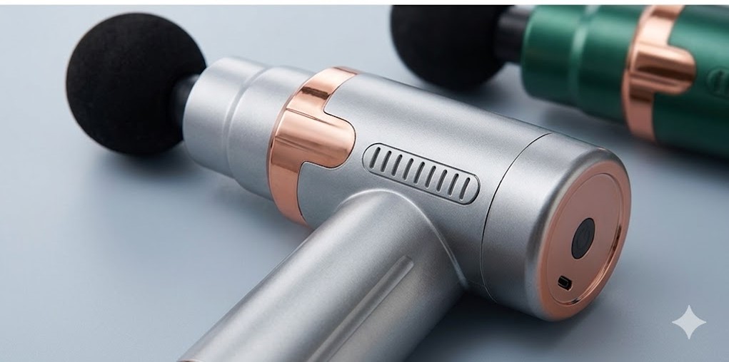 Rechargeable Smart Fascia Massager JY-760 – Deep Tissue Muscle Percussion Massage Gun for Pain Relief & Athletic Recovery – Portable 6-Speed Vibrating Massager
