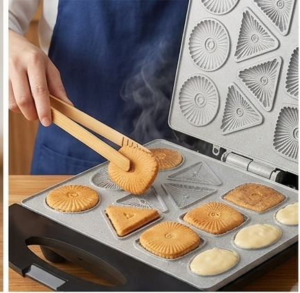 SOKANY 1400W Electric Biscuit Maker – SK-17A Non-Stick Cookie Baker Machine – Professional Multi-Shape Snack Maker for Kids & Parties