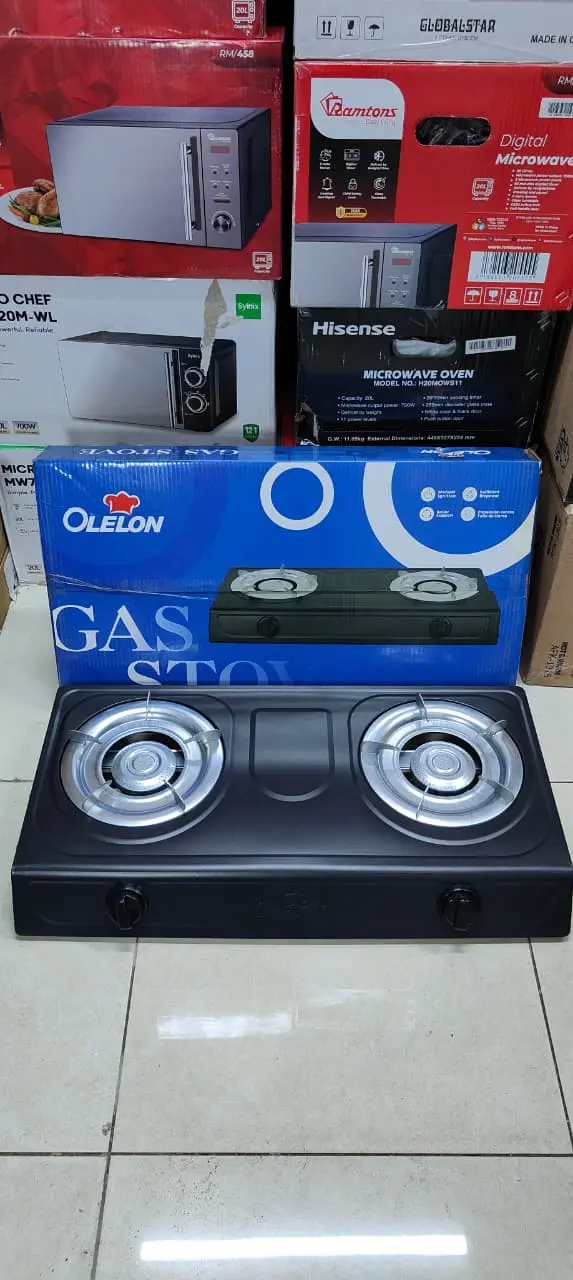 🔥✨ OLELON 2 BURNER STAINLESS TOP COOKER – PREMIUM DOUBLE GAS STOVE WITH DURABLE STAINLESS STEEL TOP 🍳💎 FAST, EFFICIENT & RELIABLE COOKING APPLIANCE FOR HOME, OFFICE & OUTDOOR USE 🏠🔥