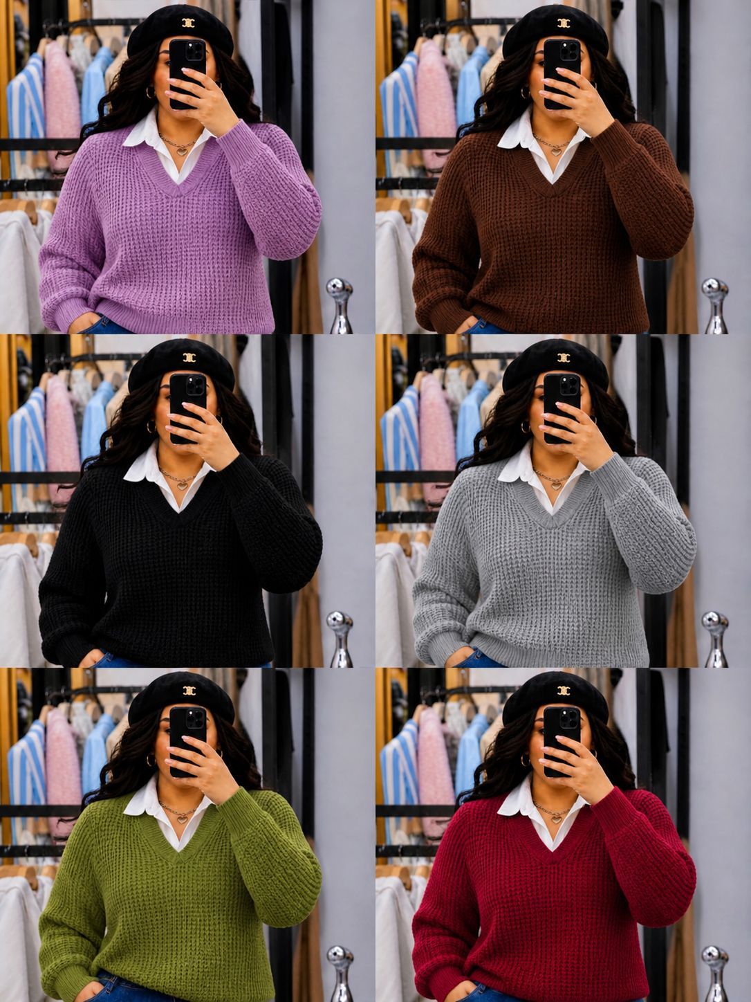LADIES BEST QUALITY SWEATER TOPS NICE AND FASHIONABLE FOR WORK BUSINESS AND WEEKENDS (SMALL FITTING)