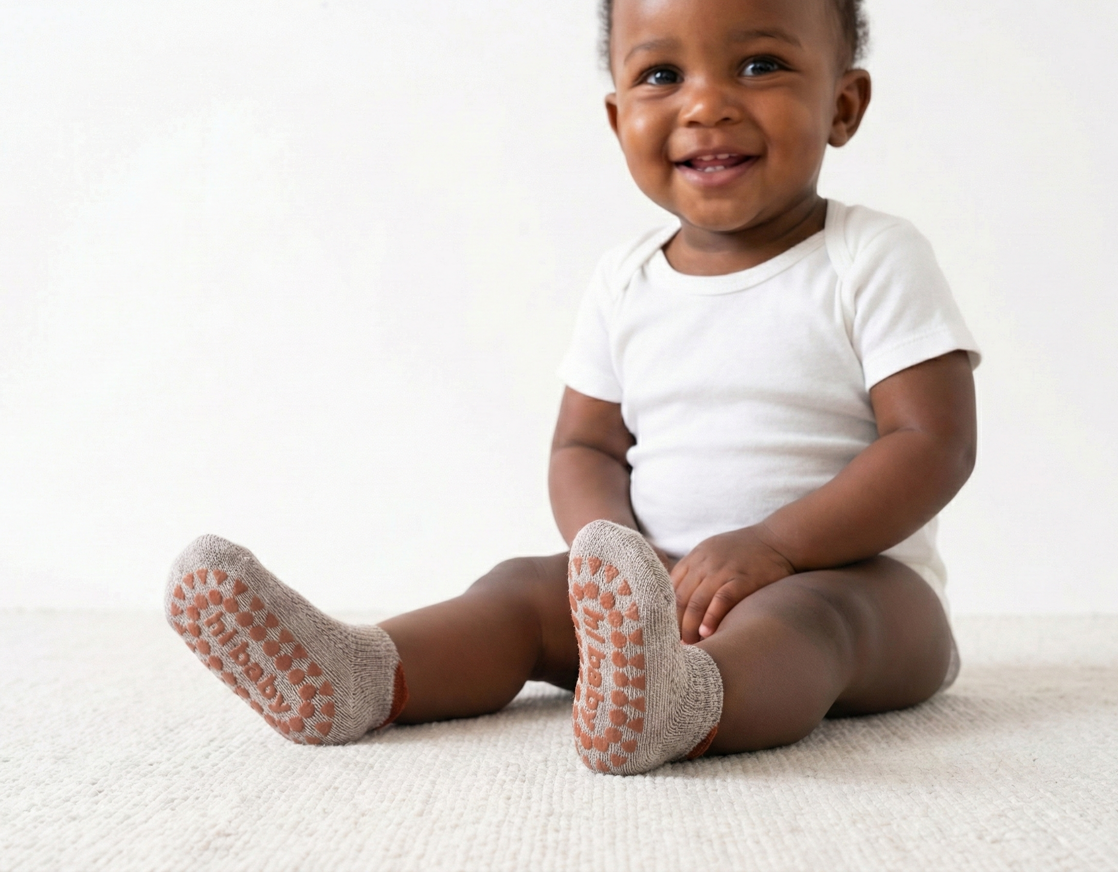 Super Grip 3 Pairs Summer Baby Floor Socks - Low-Cut Ultra-Breathable Mesh Toddler Socks - 7A Antibacterial Cotton Anti-Slip Socks (0-3Y)