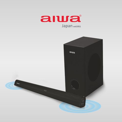 AIWA Soundbar SB5010 Sound Pro 4.1CH Home Theater Sound Bar with Dynamic Bass Subwoofer, Digital Display, Remote Control & Multi-Input Connectivity