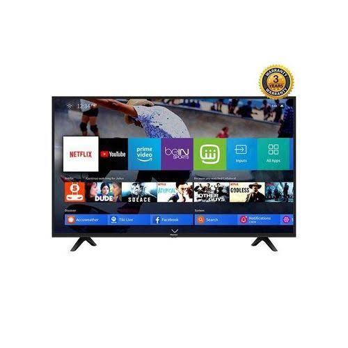 Smartec 43 Inch Frameless Smart Android TV with Built-in Digital Decoder, Screen Mirroring, Wi-Fi, Dual Remote Controls & Energy Saving Flat Screen