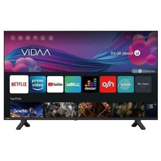 Toshiba 43" Smart Full HD / 4K UHD LED TV – VIDAA OS, Bezel-Less Design, REGZA Engine, Built-In WiFi, Netflix, YouTube, Prime Video
