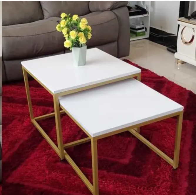 【PROMOTION!】Bree Coffee Table Square Nesting Table Furniture High Quality Durable Classic Sitting Room Coffee Tables