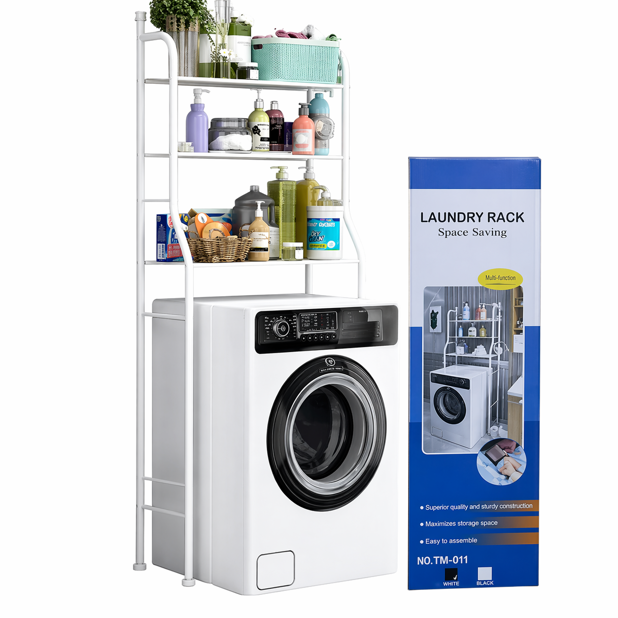 Brand New Nunix Over the Washing Machine Rack | Transform Your Laundry Space with Smart Over-the-Washing-Machine Storage.