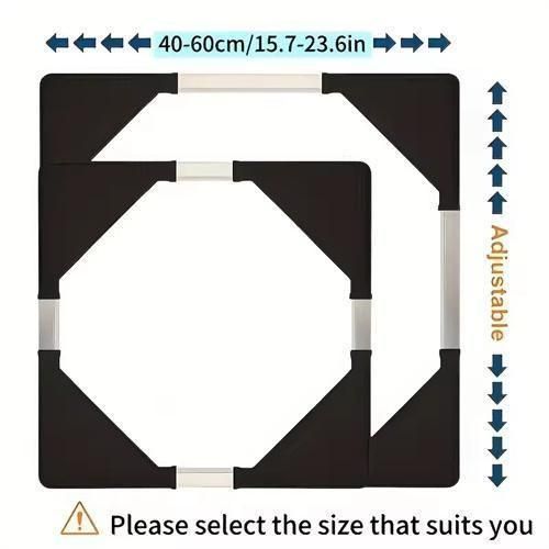 Detachable universal roller refrigerator base bracket, Washing Machine Stand, refrigerator handcart bracket, adjustable and extendable storage rack, suitable for home kitchens.