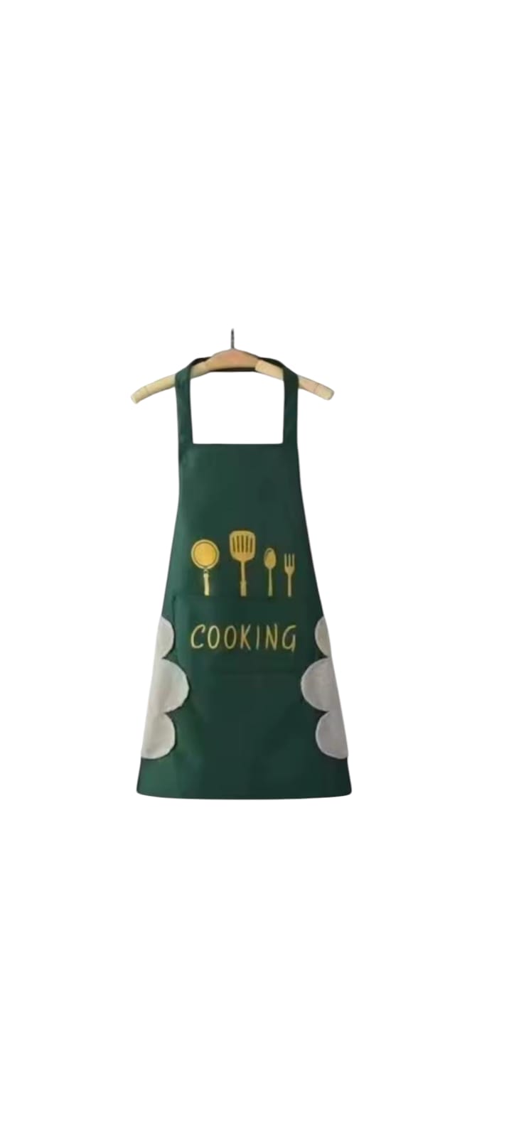 Hand-wiping kitchen cooking apron - oil proof