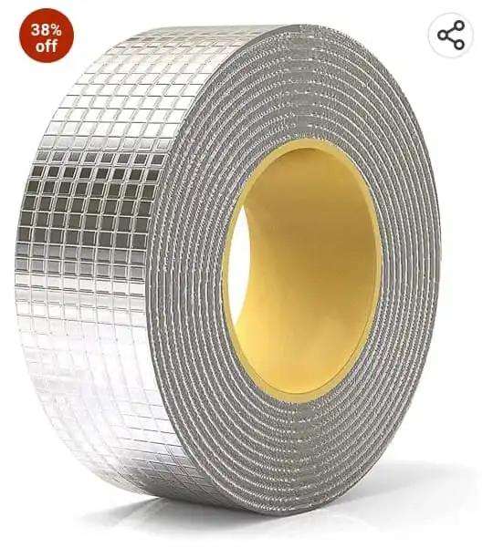 WATERPROOF WALL CRACK,ROOF ,TANKS REPAIR TAPE LEAKAGE REPAIR WATERPROOF DUCT TAPE FOR PIPE & ROOF WATER HEAVY DUTY LEAKS SOLUTION ALUMINUM FOIL BUTYL RUBBER ADHESIVE SEALING FOR SURFACE CRACKS-5CM BY