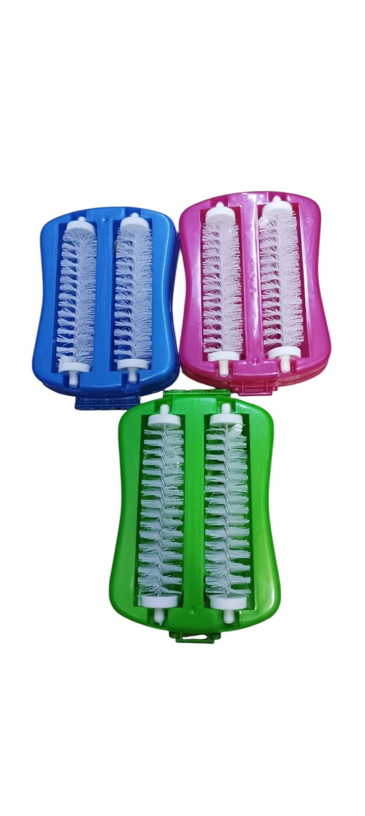 HANDHELD DOUBLE ROLLER CARPET & TABLE CRUMB BRUSH