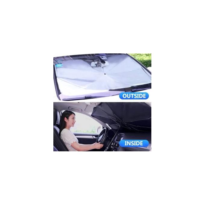 Car Dashboard Umbrella Sun Visor – Windscreen Cover for UV Protection – Adjustable Car Sunshade Car dashboard umbrella sun visor windscreen cover