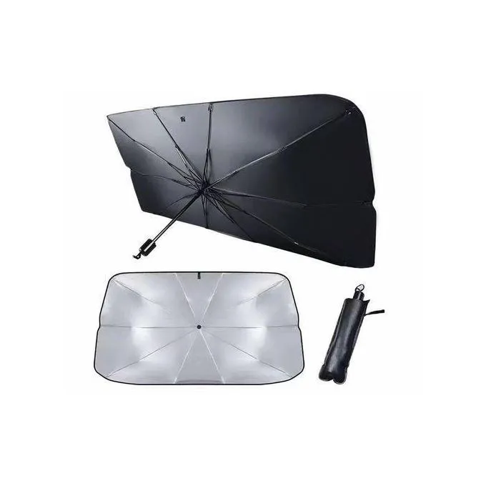 Car Dashboard Umbrella Sun Visor – Windscreen Cover for UV Protection – Adjustable Car Sunshade Car dashboard umbrella sun visor windscreen cover