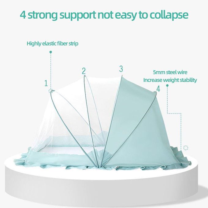 Baby foldable mosquito net, baby full-cover mosquito net, crib mosquito net