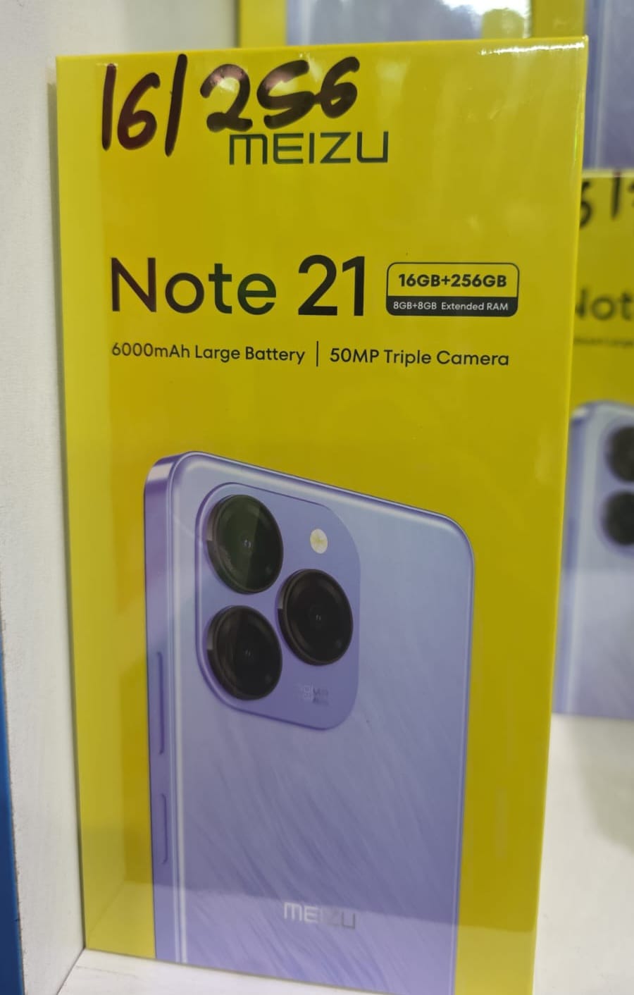 ORGINAL PHONE ON OFFER! MEIZU NOTE 21,256GB ROM + 8GB RAM, 50MP GENUINE REAR CAMERA, 13MP SELFIE, 6000MAH LARGE BATTERY, 6.7 HD DISPLAY T606 UNISOC PROCESSOR, ANDROID 14, SIDE FINGERPRINT, 1YR WARRANT