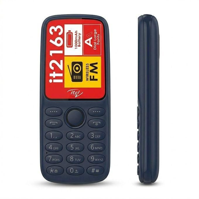NEW ITEL 2163 1.8" DISPLAY WIRELESS FM DUAL SIM OPERA MINI BRIGHT TORCH KABAMBE KATULULU BUTTON FEATURE PHONE KING TALKER 2000 CONTACTS