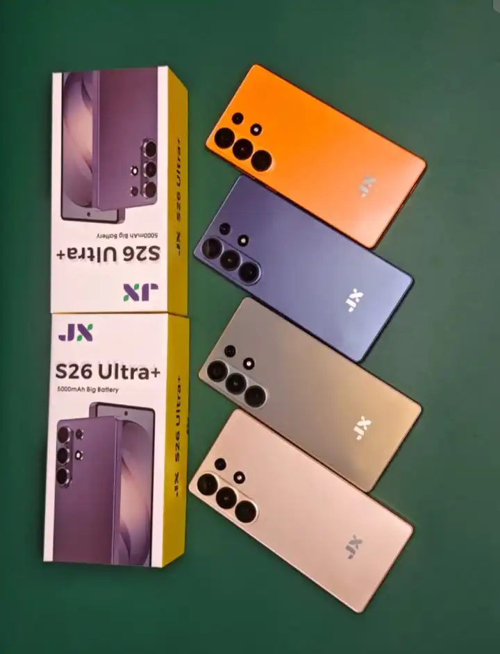 LIMITED OFFER!! JX S26 ULTRA + 12GB RAM + 128GB ROM,16MP+ 32MP CAMERA, 5000MAH, ANDROID 15 SMARTPHONE, DUAL SIM, 1 YR WARRANTY, TYPE C FAST CHARGE