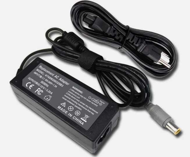 Lenovo ThinkPad X200 65W 20V 3.25A Big Pin Replacement Laptop Charger Adapter 7.9×5.5mm with Flower Power Cable