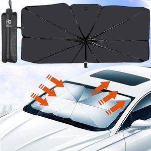 Foldable Car Windshield Umbrella, Car Dashboard Umbrella, Sun Shade Umbrella for Front Windows, Windscreen Cover, Suitable for Windshields of Various Car Models
