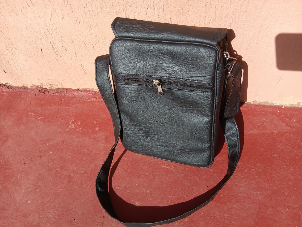 Unisex Leather Crossbody Bag | Waterproof Shoulder Messenger Bag for College, Office & Travel | Stylish Side Sling Bag with Adjustable Strap & Flap Closure
