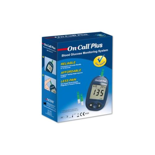 On Call Plus ON-CALL PLUS GLUCOMETER-  Convenient, accurate results in 10 seconds, Frequent testing helps to improve and control blood glucose levels, GLUCOMETER ONLY!!